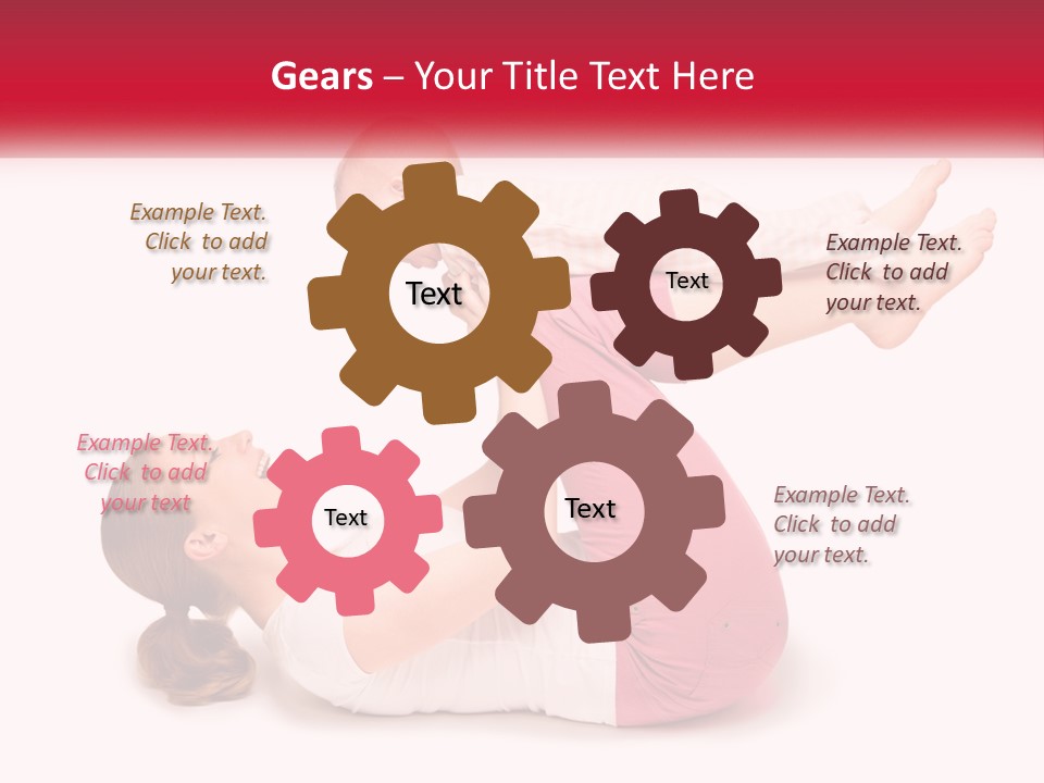 A Woman Holding A Baby In Her Arms PowerPoint Template