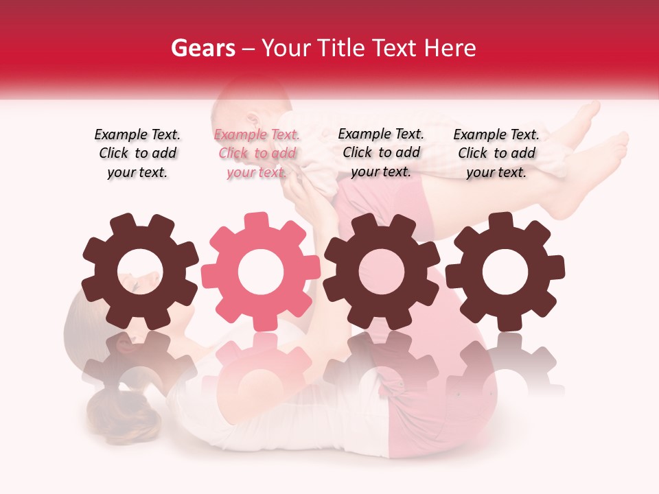 A Woman Holding A Baby In Her Arms PowerPoint Template