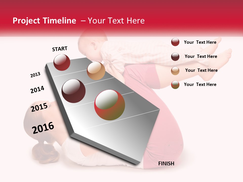 A Woman Holding A Baby In Her Arms PowerPoint Template