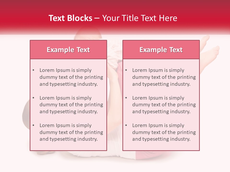 A Woman Holding A Baby In Her Arms PowerPoint Template