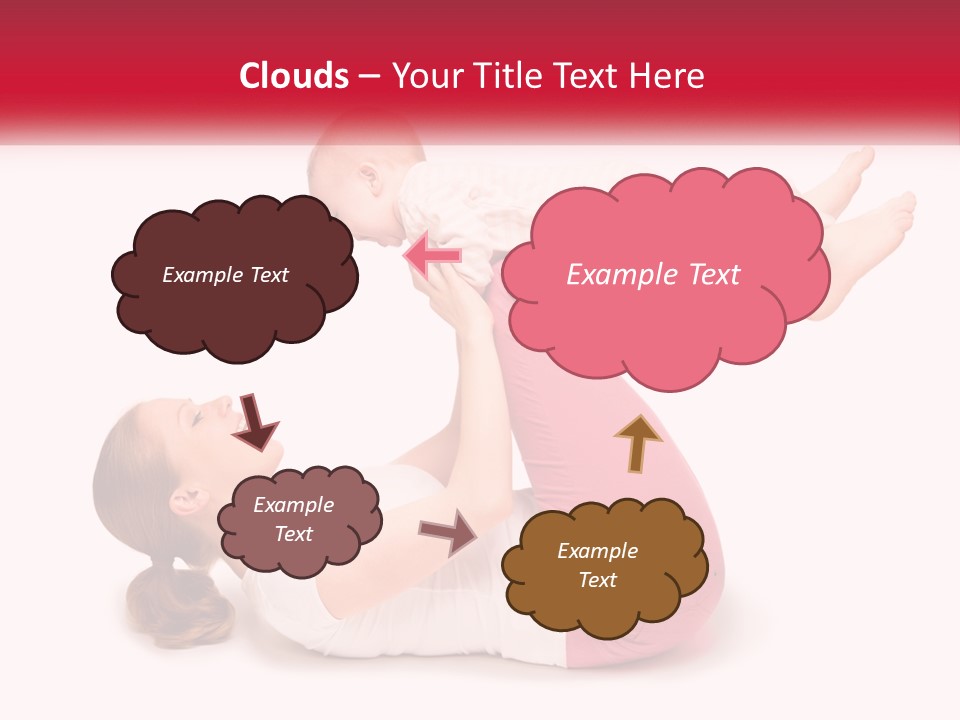 A Woman Holding A Baby In Her Arms PowerPoint Template