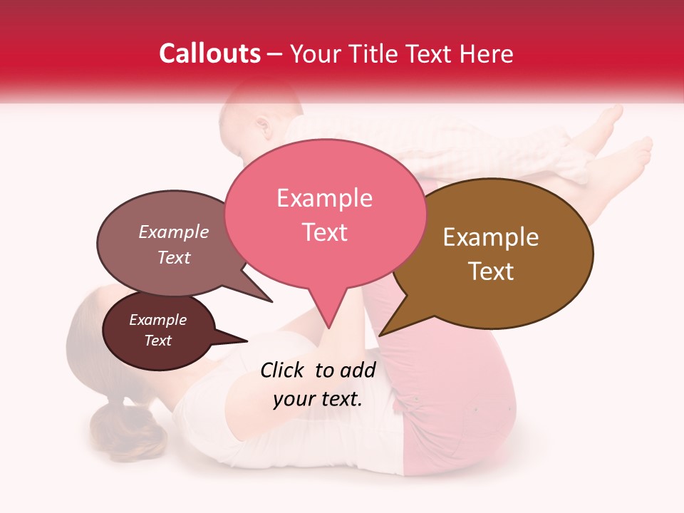 A Woman Holding A Baby In Her Arms PowerPoint Template