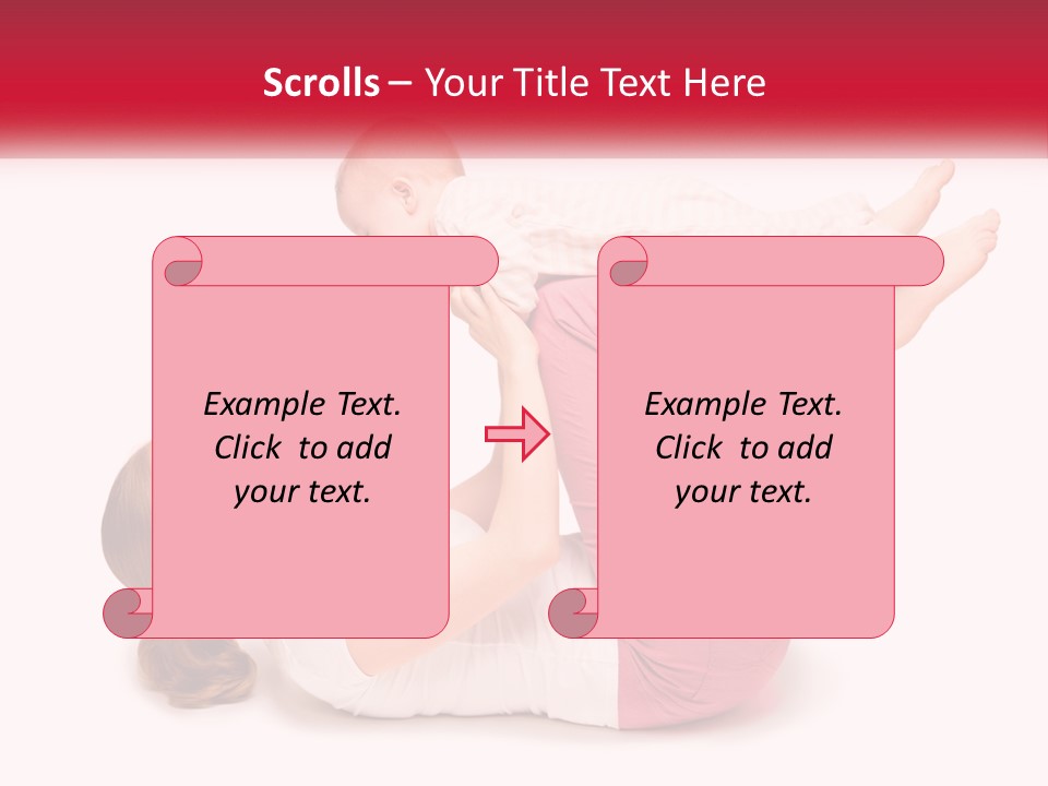 A Woman Holding A Baby In Her Arms PowerPoint Template
