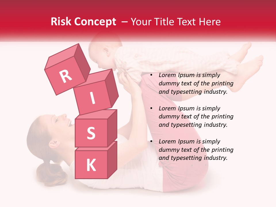 A Woman Holding A Baby In Her Arms PowerPoint Template