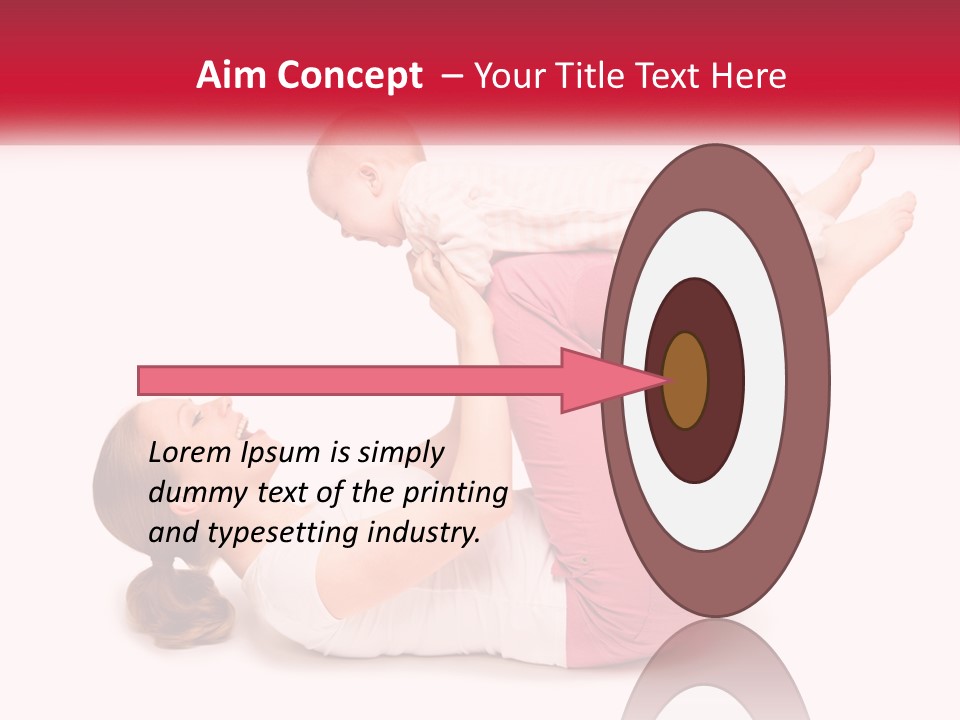 A Woman Holding A Baby In Her Arms PowerPoint Template