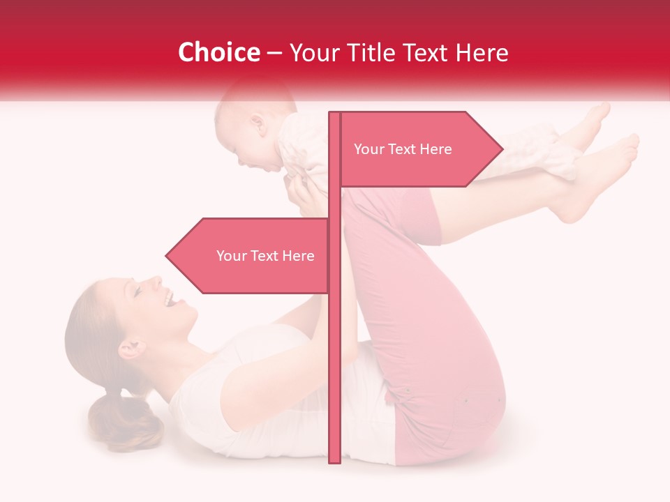 A Woman Holding A Baby In Her Arms PowerPoint Template