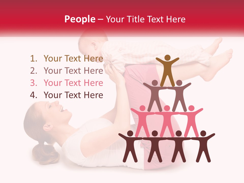 A Woman Holding A Baby In Her Arms PowerPoint Template