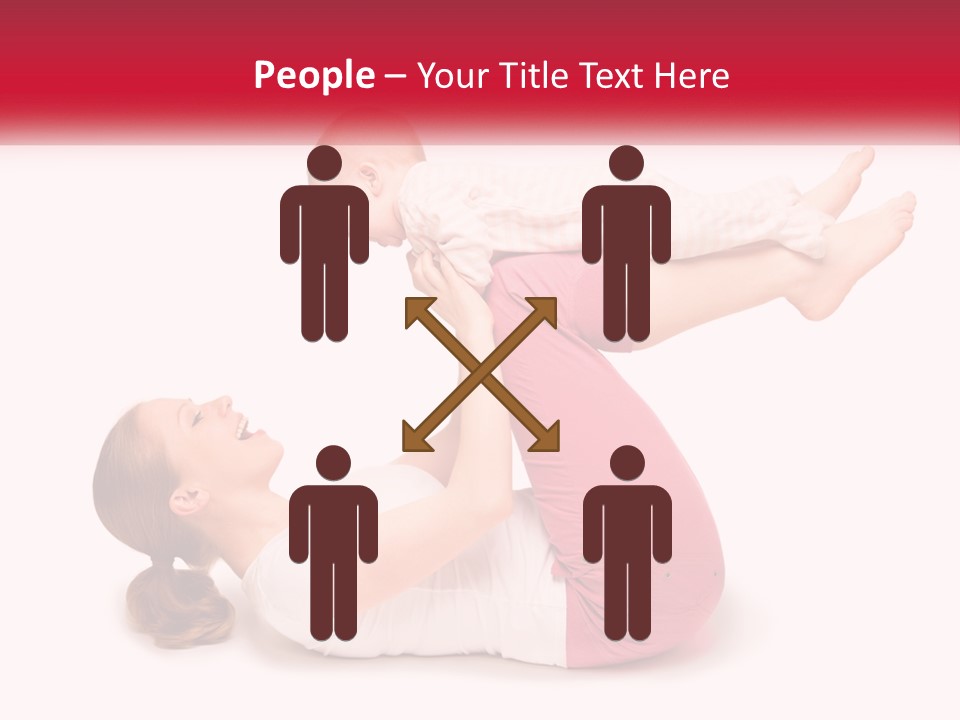 A Woman Holding A Baby In Her Arms PowerPoint Template