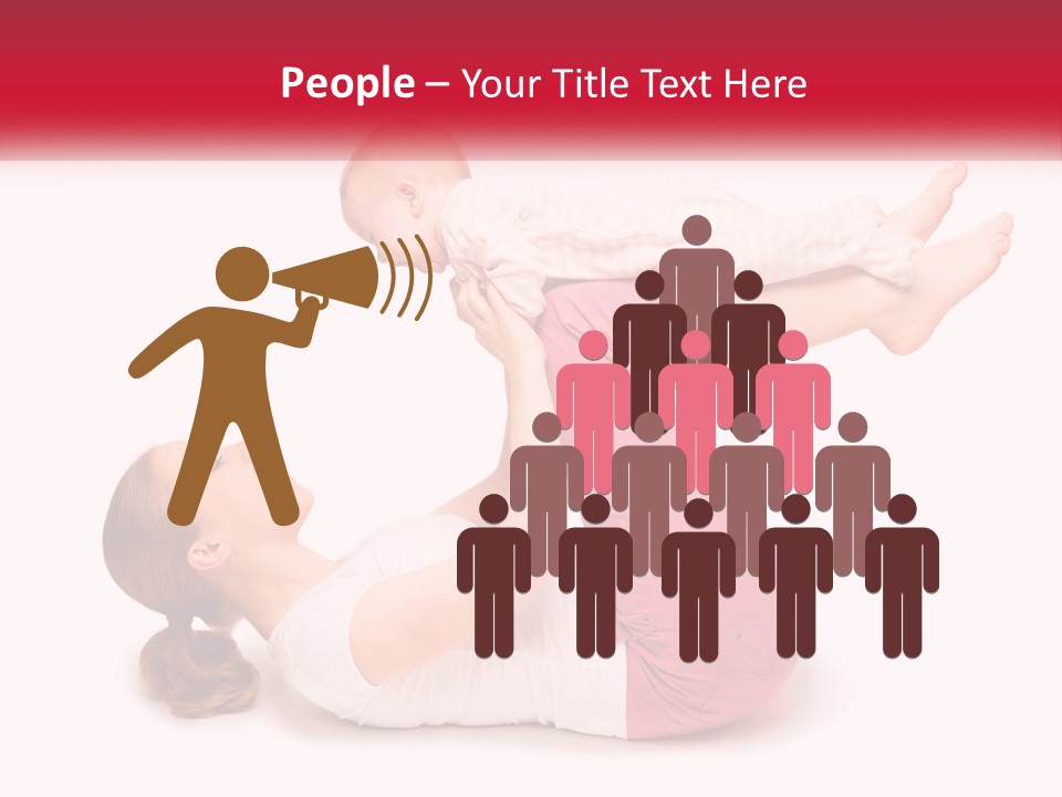 A Woman Holding A Baby In Her Arms PowerPoint Template