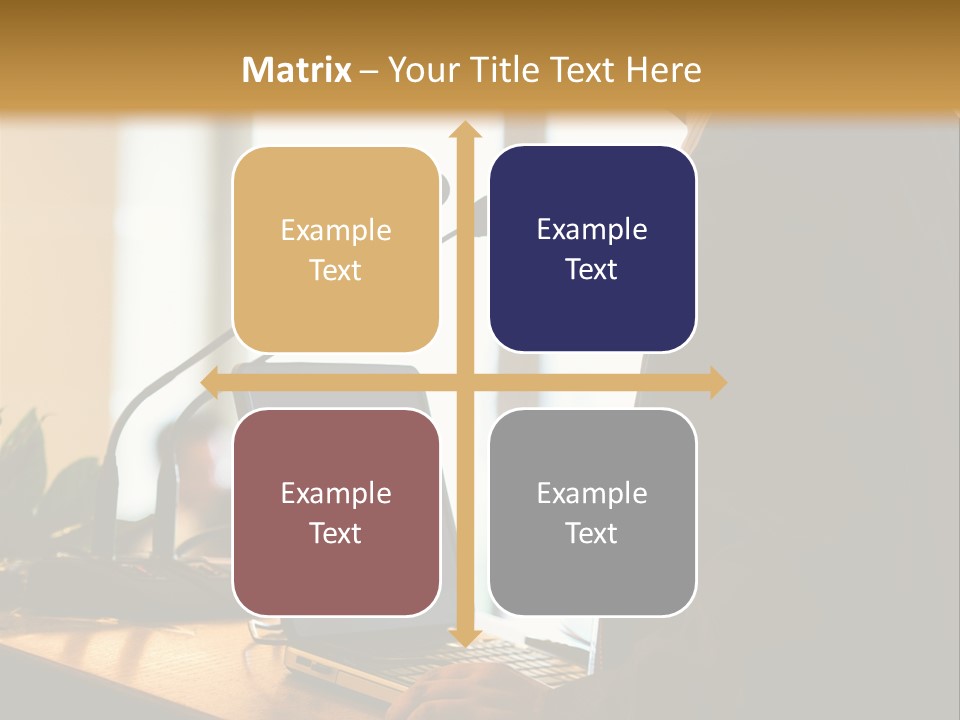 A Man Standing At A Podium With A Laptop In Front Of Him PowerPoint Template