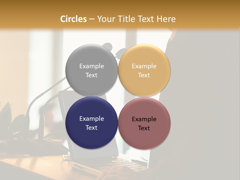 A Man Standing At A Podium With A Laptop In Front Of Him PowerPoint Template