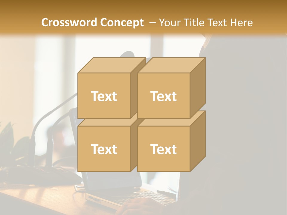 A Man Standing At A Podium With A Laptop In Front Of Him PowerPoint Template
