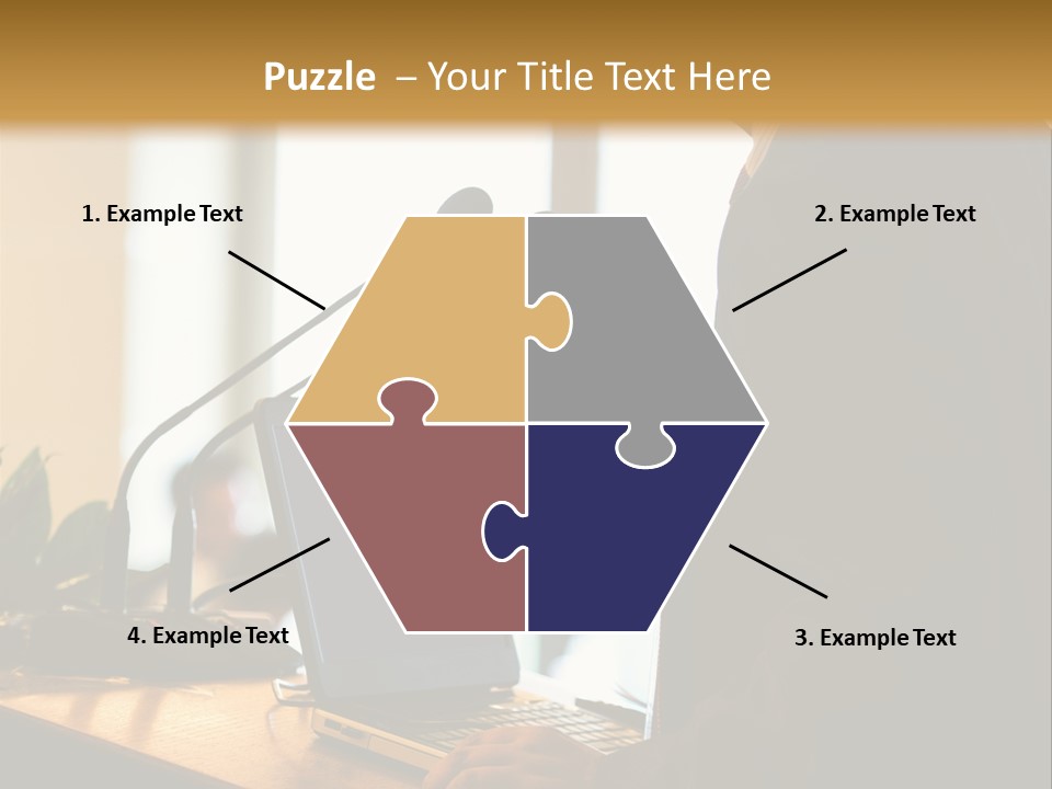 A Man Standing At A Podium With A Laptop In Front Of Him PowerPoint Template