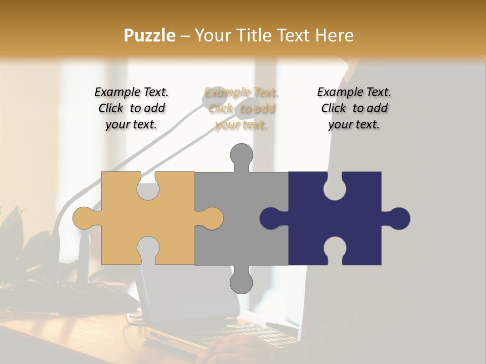 A Man Standing At A Podium With A Laptop In Front Of Him PowerPoint Template