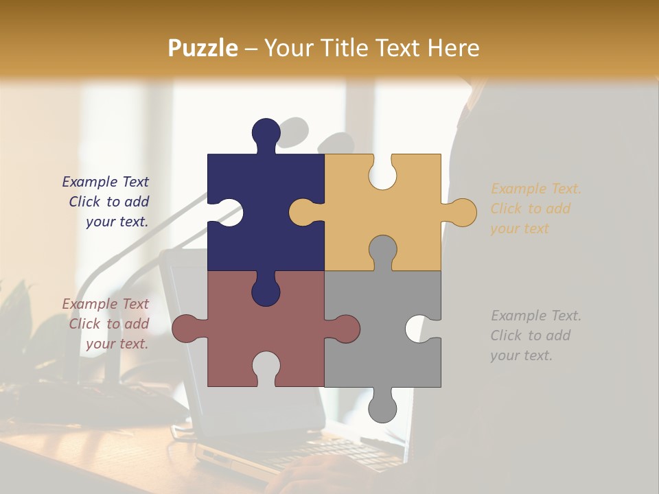 A Man Standing At A Podium With A Laptop In Front Of Him PowerPoint Template