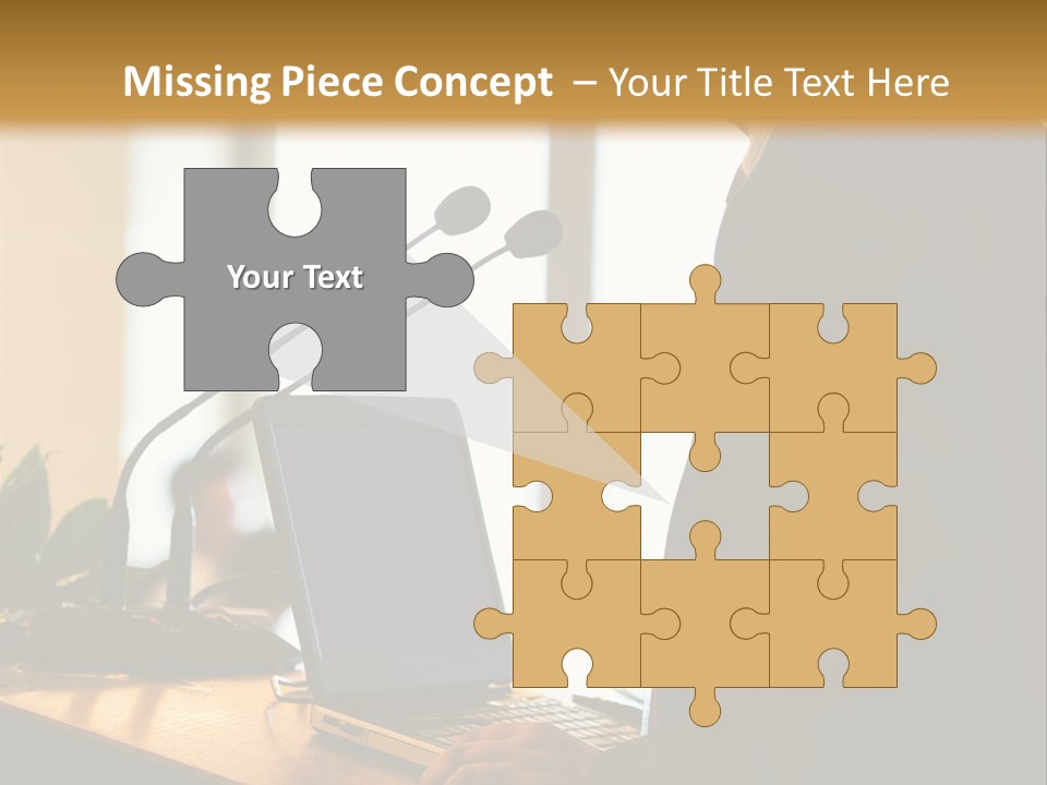 A Man Standing At A Podium With A Laptop In Front Of Him PowerPoint Template