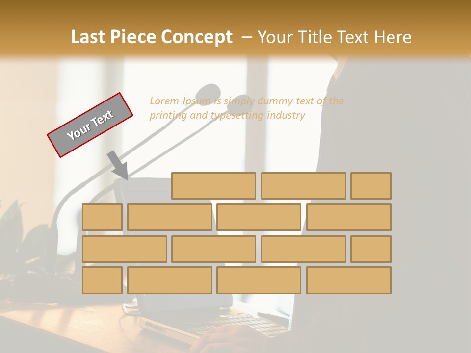 A Man Standing At A Podium With A Laptop In Front Of Him PowerPoint Template