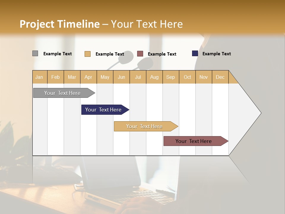 A Man Standing At A Podium With A Laptop In Front Of Him PowerPoint Template