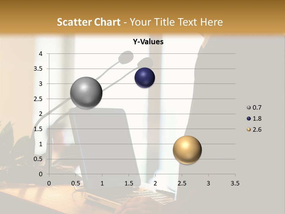 A Man Standing At A Podium With A Laptop In Front Of Him PowerPoint Template