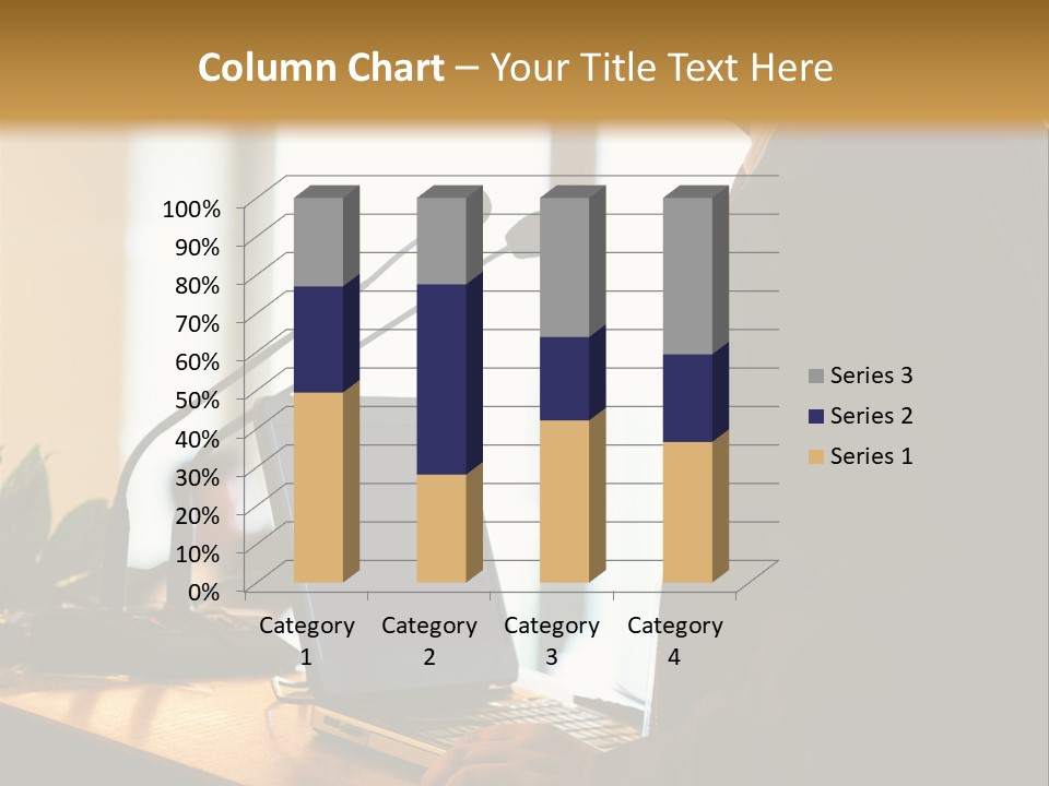 A Man Standing At A Podium With A Laptop In Front Of Him PowerPoint Template