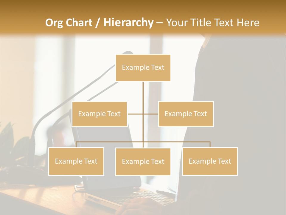A Man Standing At A Podium With A Laptop In Front Of Him PowerPoint Template