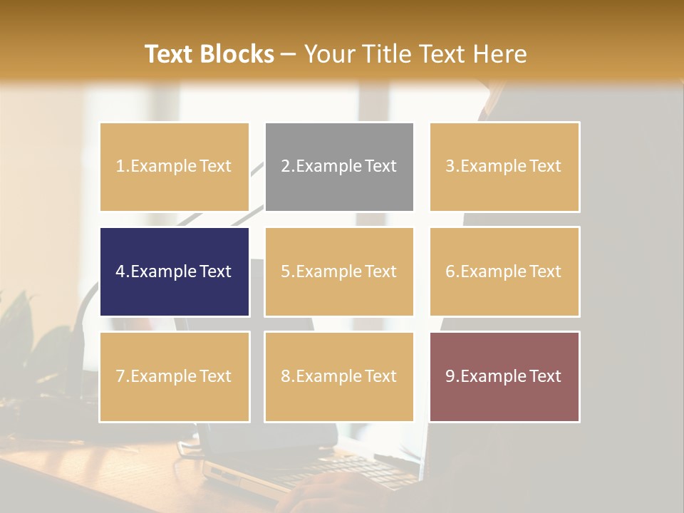 A Man Standing At A Podium With A Laptop In Front Of Him PowerPoint Template