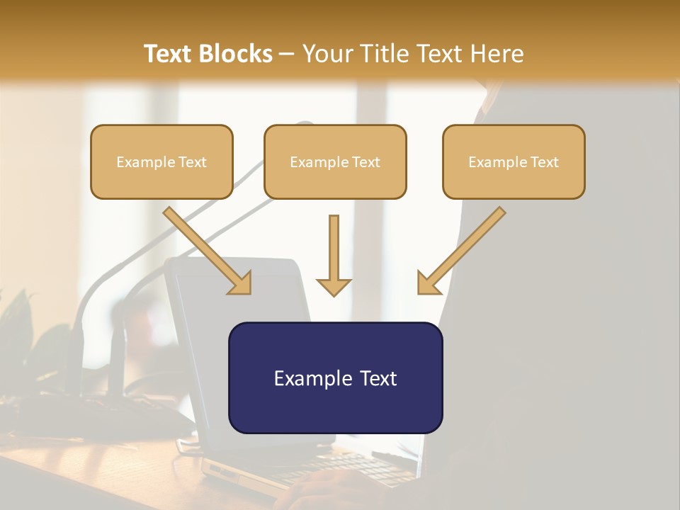 A Man Standing At A Podium With A Laptop In Front Of Him PowerPoint Template