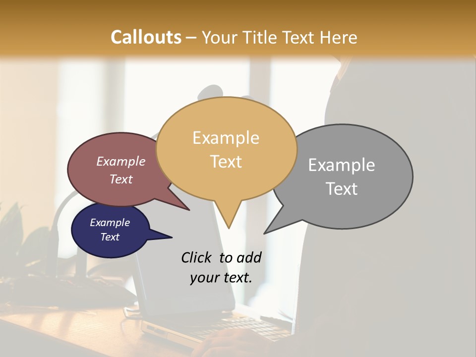 A Man Standing At A Podium With A Laptop In Front Of Him PowerPoint Template