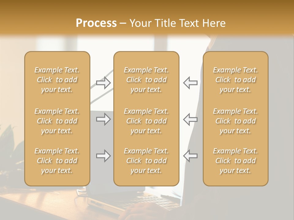 A Man Standing At A Podium With A Laptop In Front Of Him PowerPoint Template