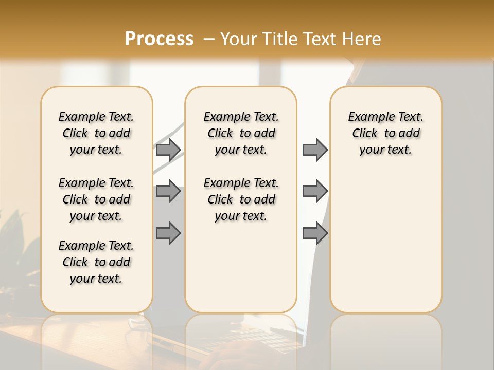 A Man Standing At A Podium With A Laptop In Front Of Him PowerPoint Template