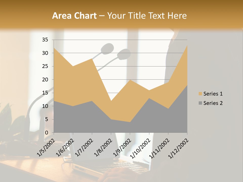 A Man Standing At A Podium With A Laptop In Front Of Him PowerPoint Template