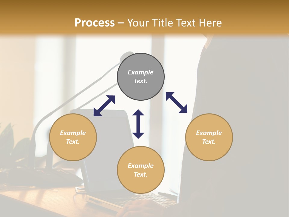 A Man Standing At A Podium With A Laptop In Front Of Him PowerPoint Template