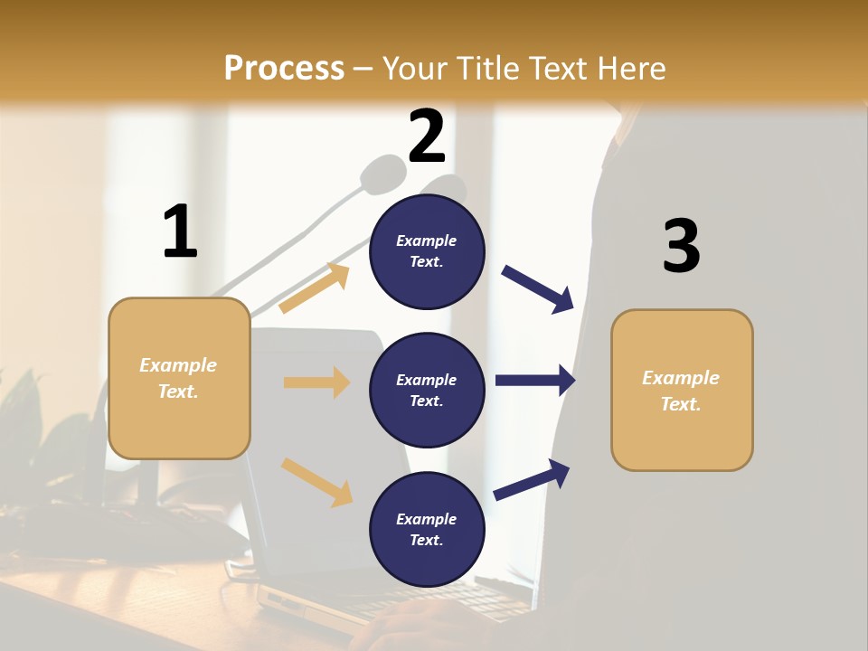 A Man Standing At A Podium With A Laptop In Front Of Him PowerPoint Template