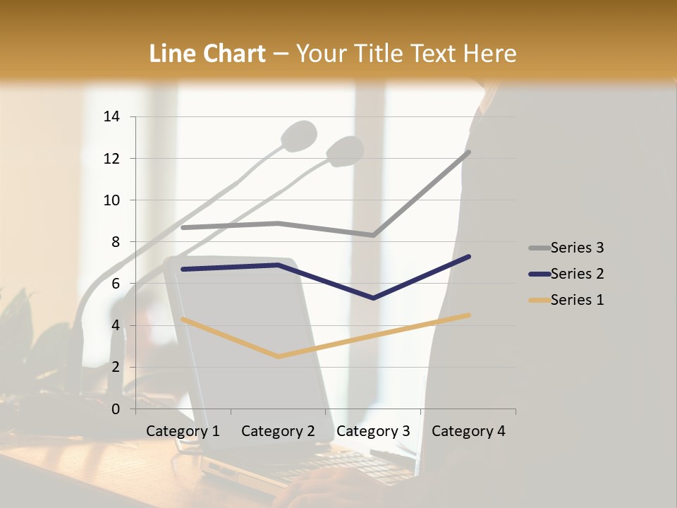 A Man Standing At A Podium With A Laptop In Front Of Him PowerPoint Template