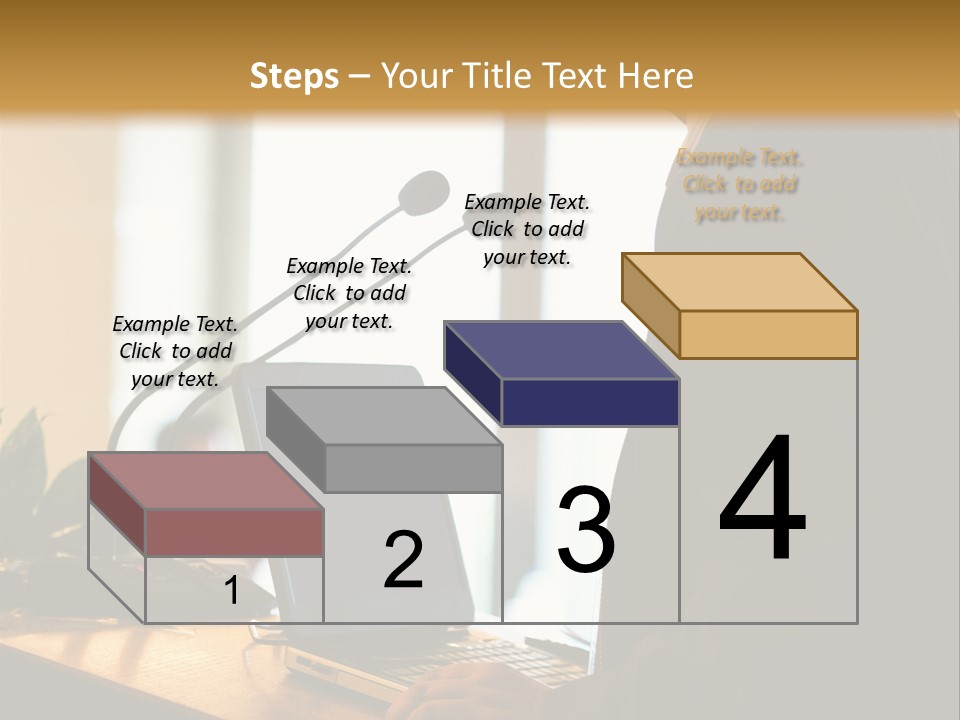 A Man Standing At A Podium With A Laptop In Front Of Him PowerPoint Template