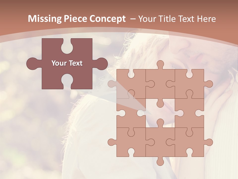 A Woman With Blond Hair Is Posing For A Picture PowerPoint Template