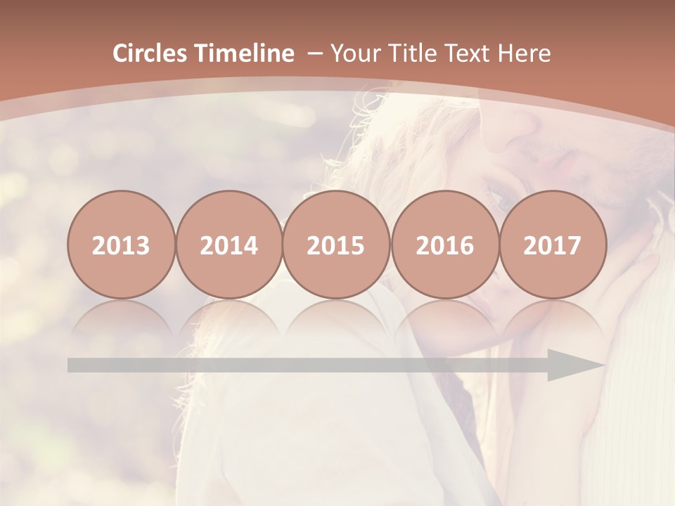 A Woman With Blond Hair Is Posing For A Picture PowerPoint Template