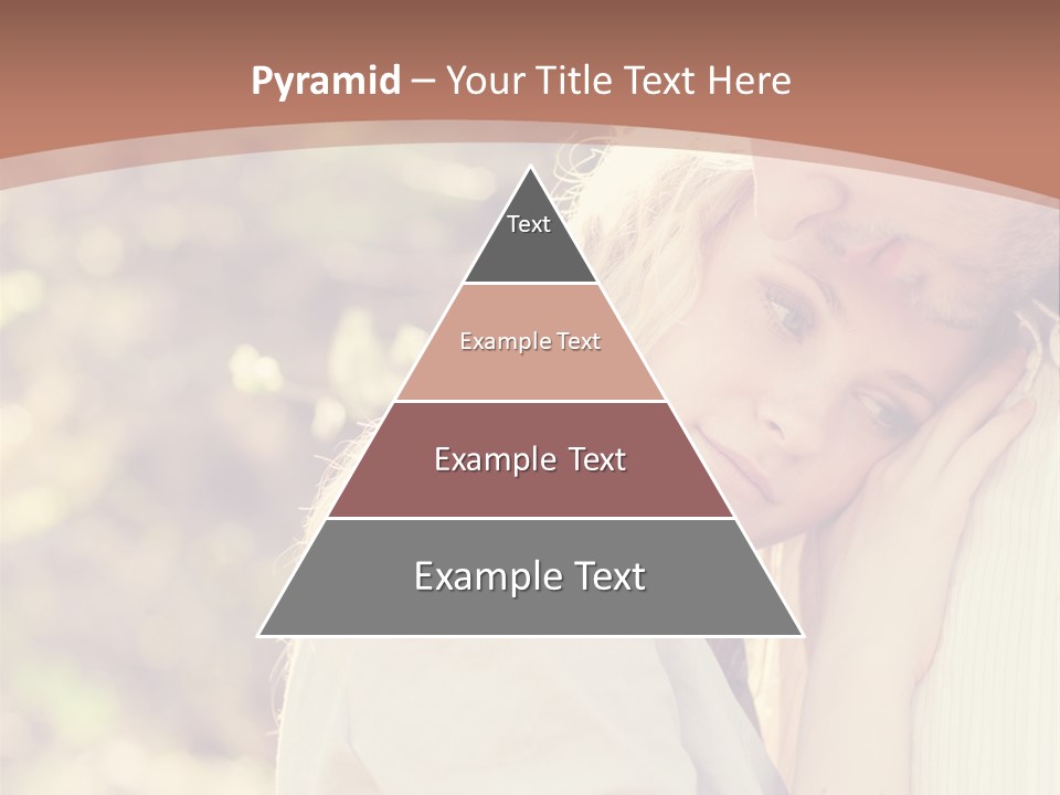 A Woman With Blond Hair Is Posing For A Picture PowerPoint Template