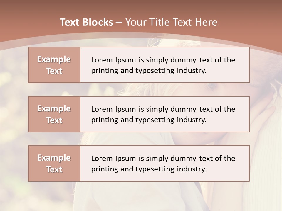 A Woman With Blond Hair Is Posing For A Picture PowerPoint Template