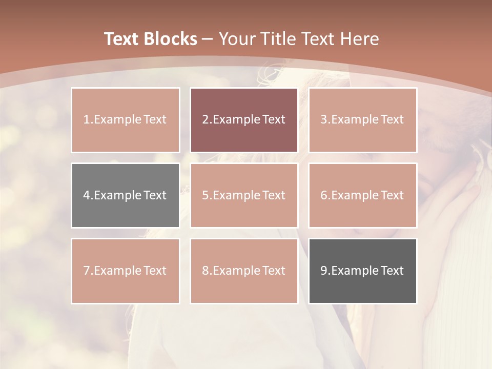 A Woman With Blond Hair Is Posing For A Picture PowerPoint Template