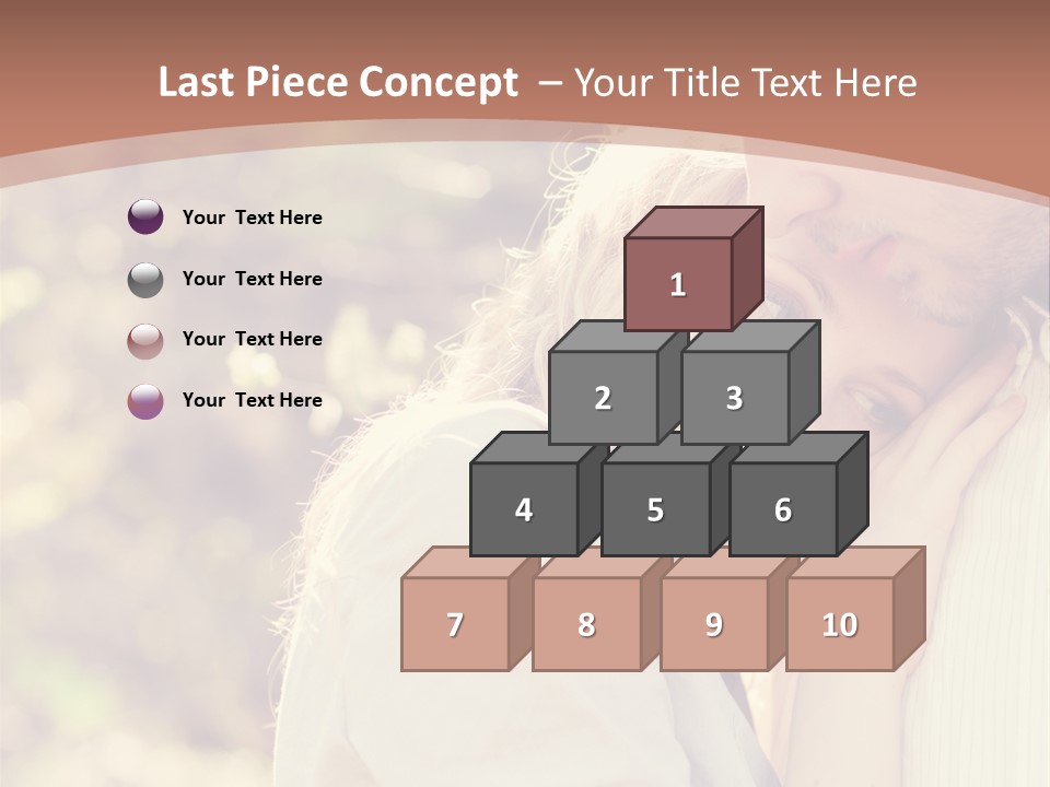 A Woman With Blond Hair Is Posing For A Picture PowerPoint Template