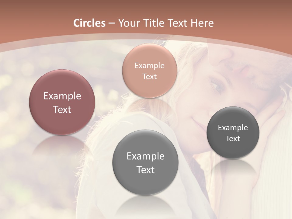 A Woman With Blond Hair Is Posing For A Picture PowerPoint Template