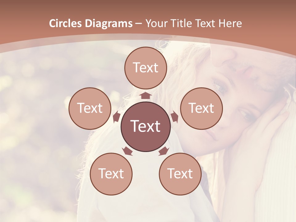 A Woman With Blond Hair Is Posing For A Picture PowerPoint Template