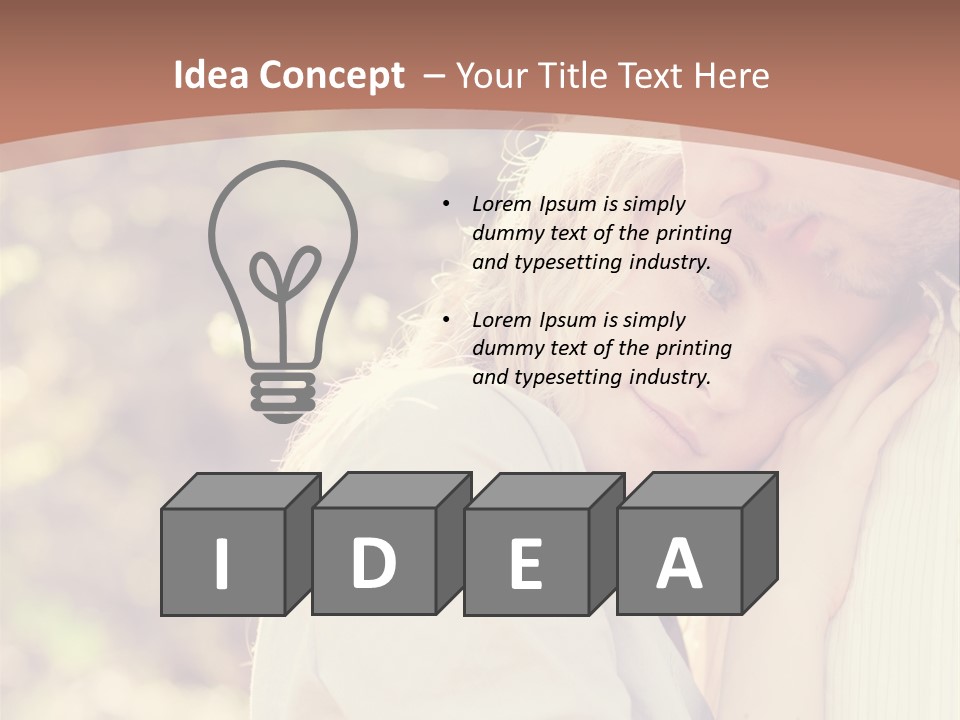 A Woman With Blond Hair Is Posing For A Picture PowerPoint Template