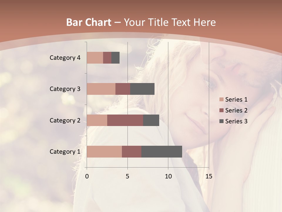 A Woman With Blond Hair Is Posing For A Picture PowerPoint Template