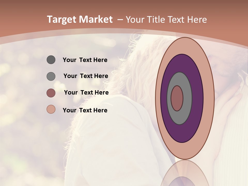 A Woman With Blond Hair Is Posing For A Picture PowerPoint Template