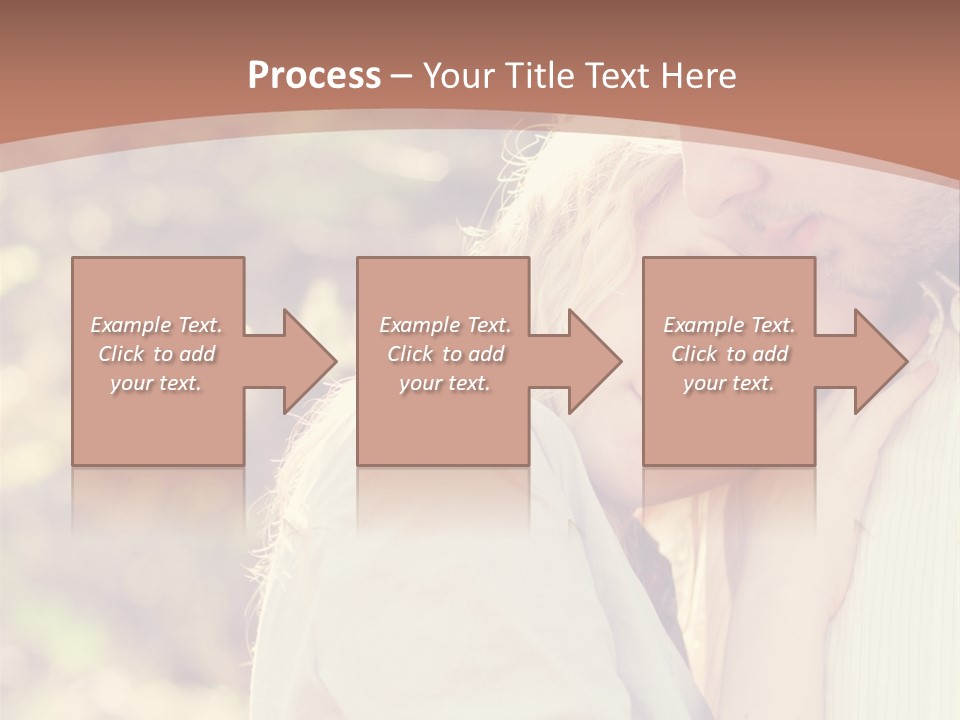 A Woman With Blond Hair Is Posing For A Picture PowerPoint Template