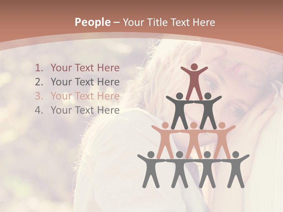 A Woman With Blond Hair Is Posing For A Picture PowerPoint Template