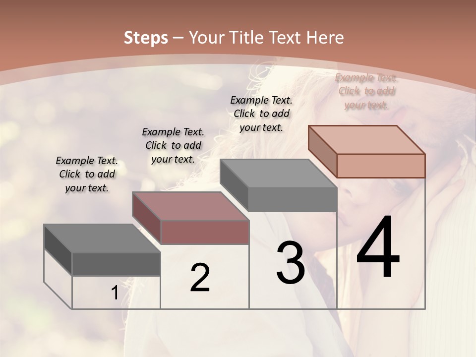 A Woman With Blond Hair Is Posing For A Picture PowerPoint Template