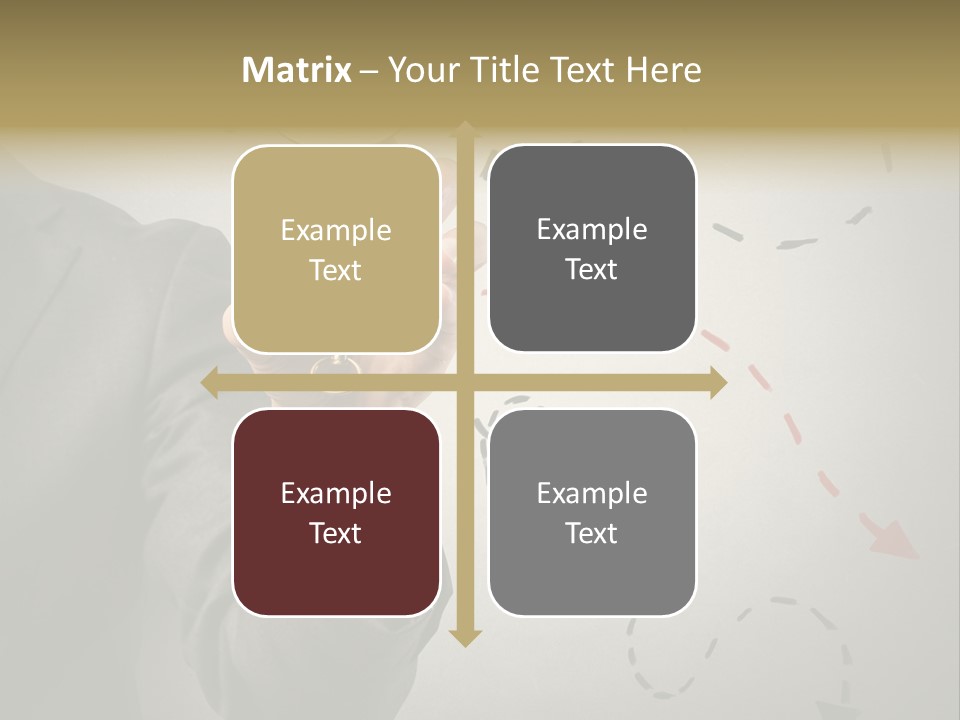 A Man In A Suit Holding A Compass PowerPoint Template